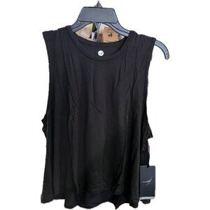 Endeavor Katie Black Tank Top Womens Large Soft Slinky Rayon/Modal Blend